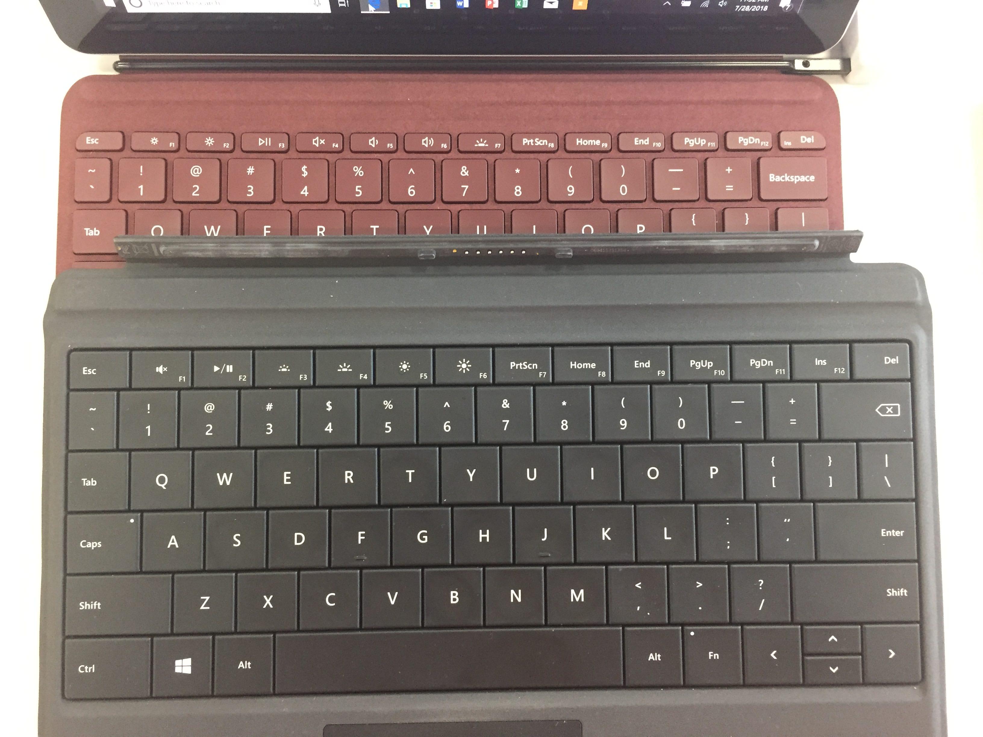 Surface Go vs Surface 3 Size Comparison
